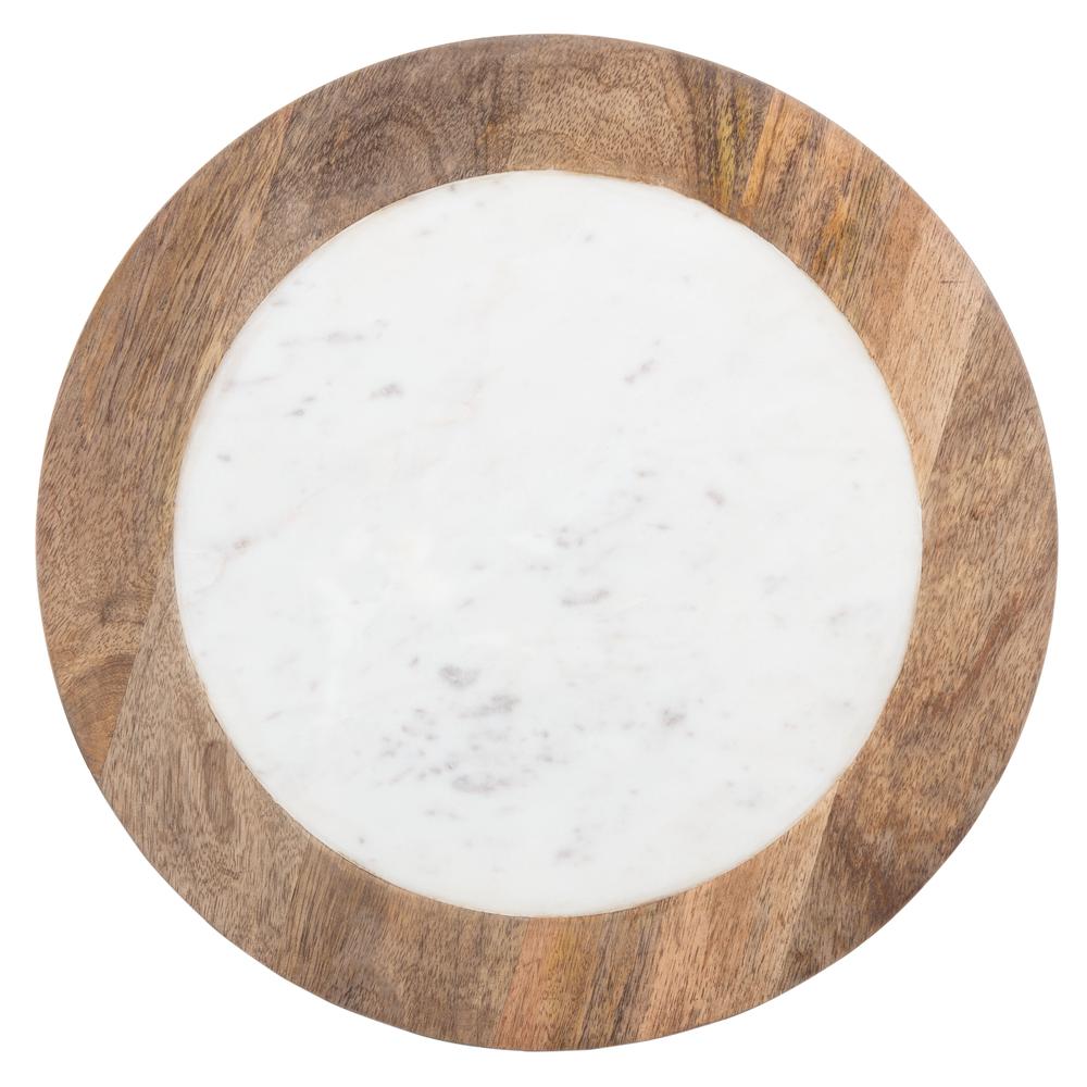 Gemma Agate Side Table, White Marble. Picture 8