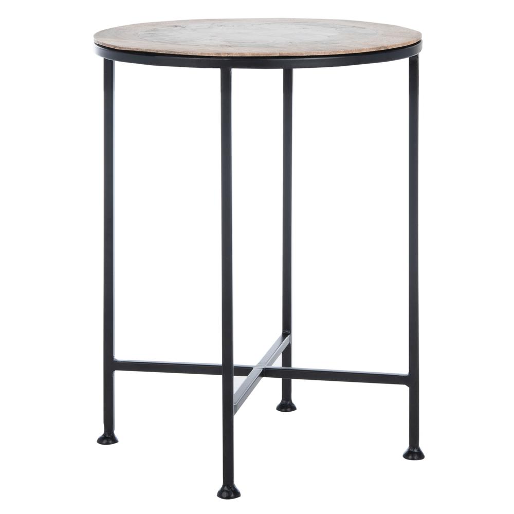Lumi Agate Accent Table, Black Agate. Picture 7