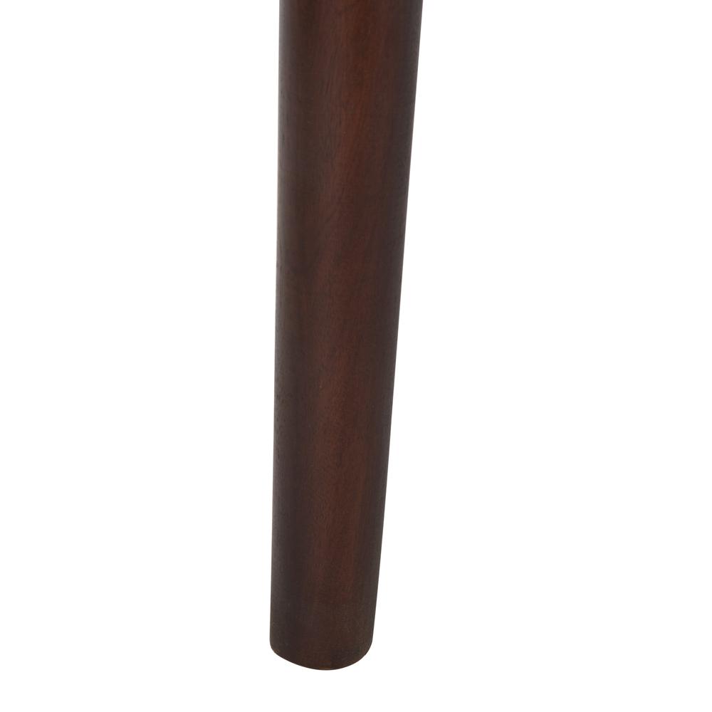 Juneau Leather Woven Accent Chair, Walnut/Brown. Picture 7