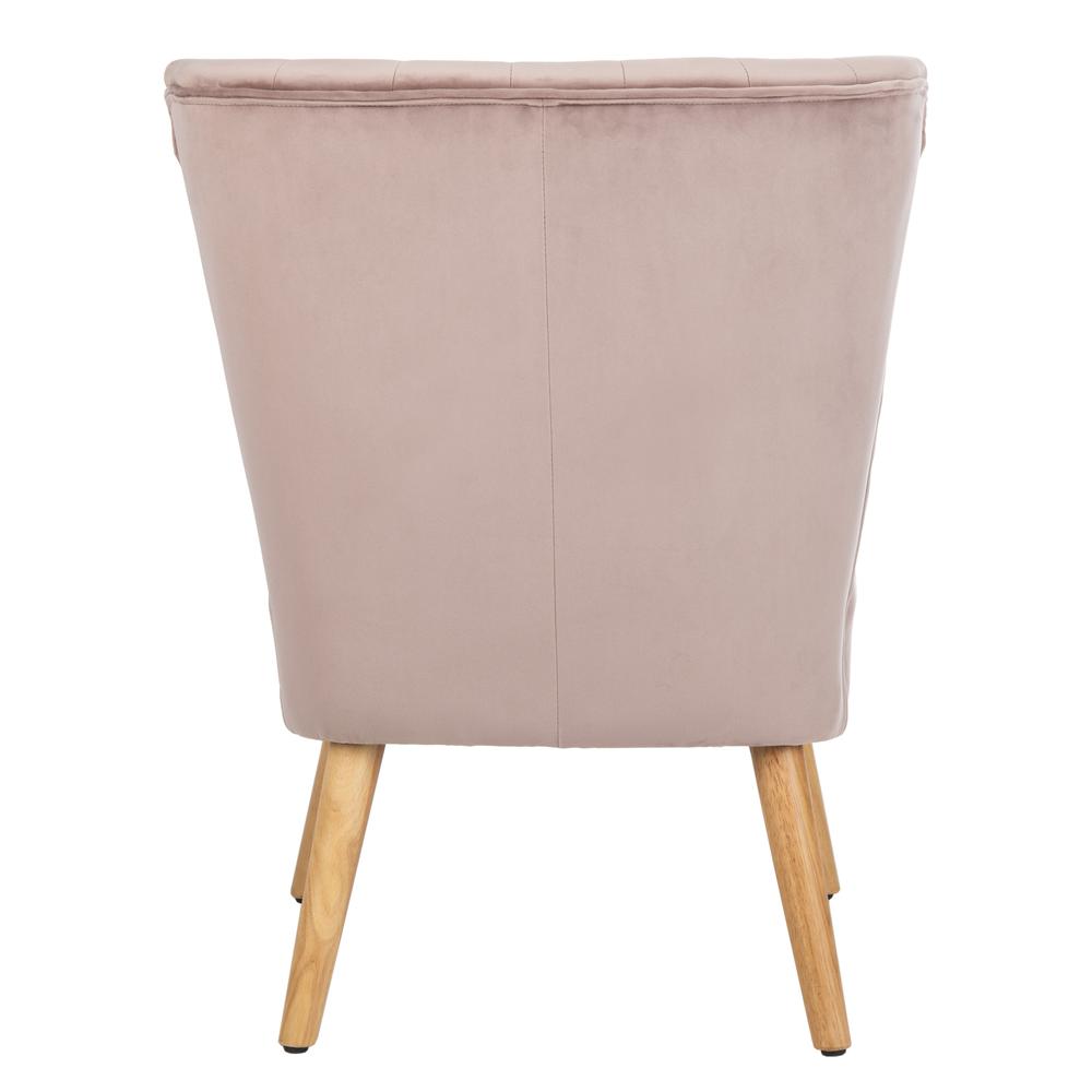 June Mid Century Accent Chair, Mauve/Natural. Picture 2