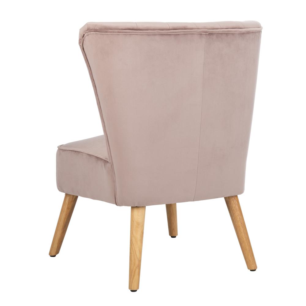 June Mid Century Accent Chair, Mauve/Natural. Picture 3