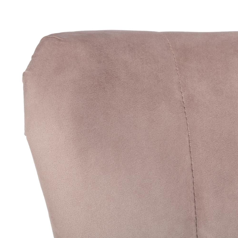 June Mid Century Accent Chair, Mauve/Natural. Picture 4
