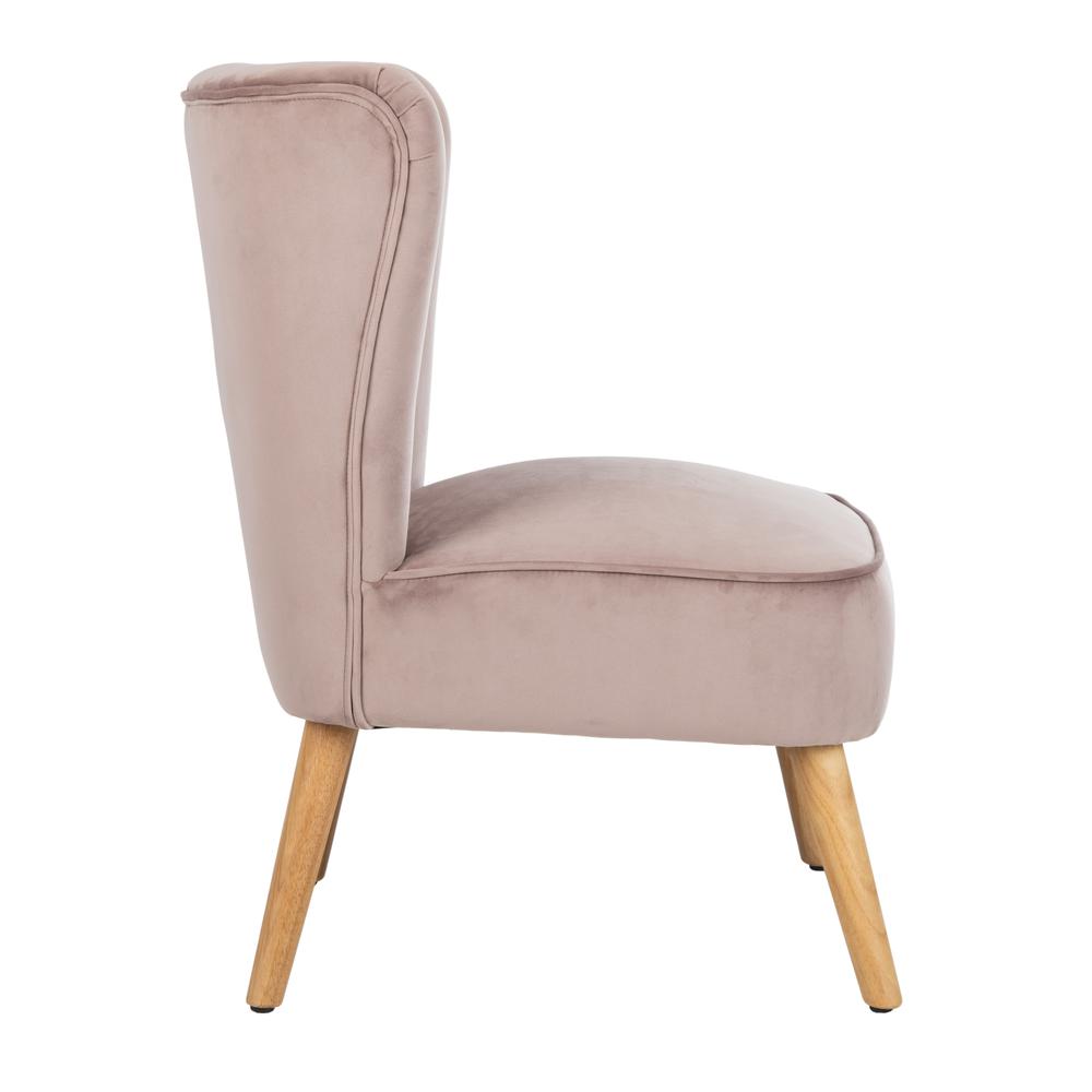 June Mid Century Accent Chair, Mauve/Natural. Picture 9