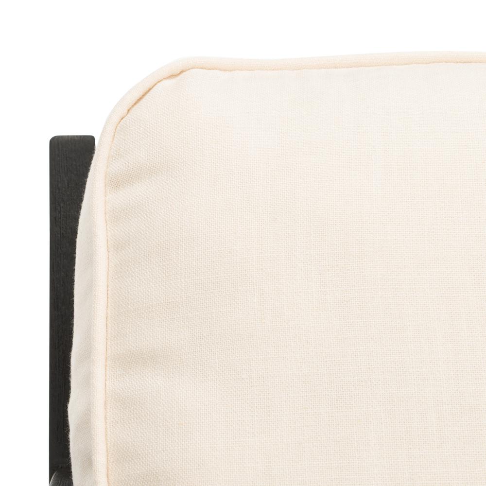 Nico Mid Century Accent Chair, Bone White/Black. Picture 4