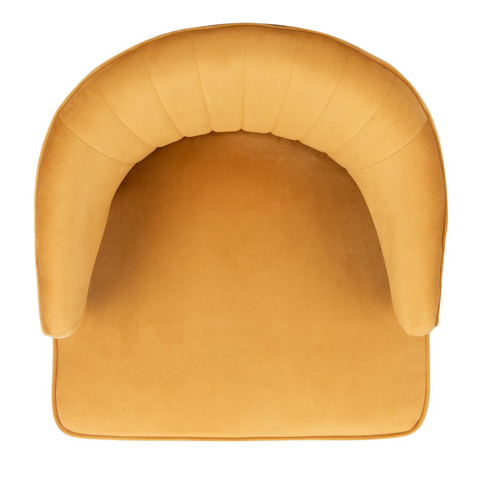 Stazia Wingback Accent Chair, Marigold/Black. Picture 11
