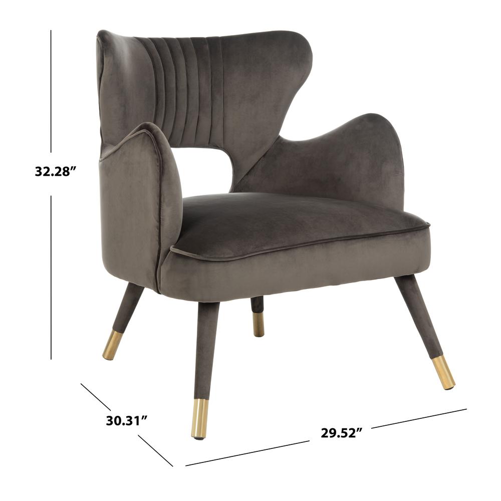 Blair Wingback Accent Chair, Shale. Picture 5