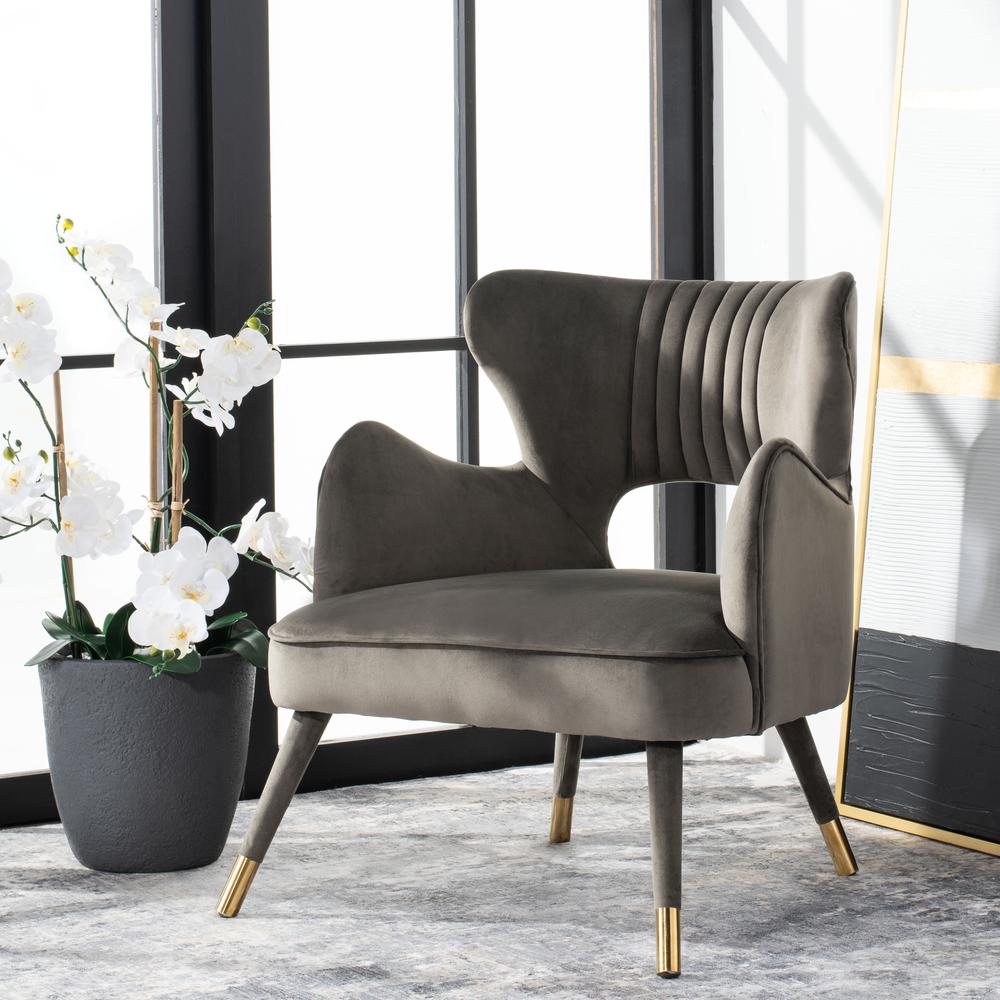 Blair Wingback Accent Chair, Shale. Picture 7