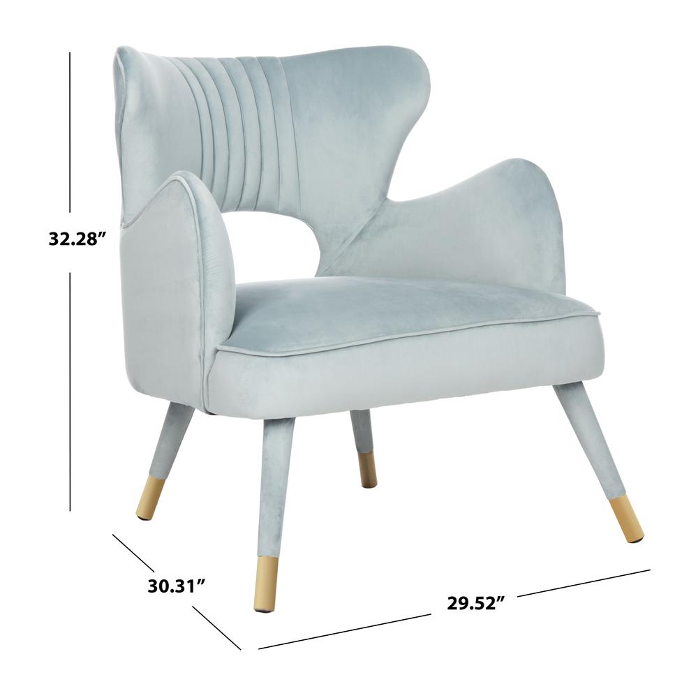 Blair Wingback Accent Chair, Slate Blue. Picture 5