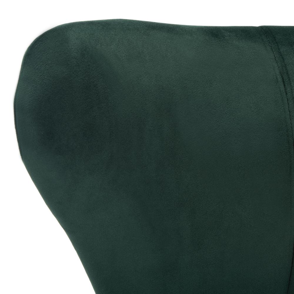 Blair Wingback Accent Chair, Forest Green. Picture 4