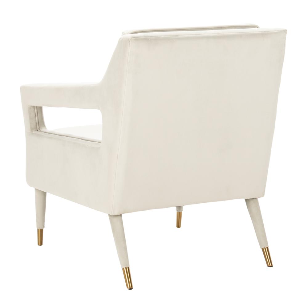 Mara Tufted Accent Chair, Silver. Picture 3