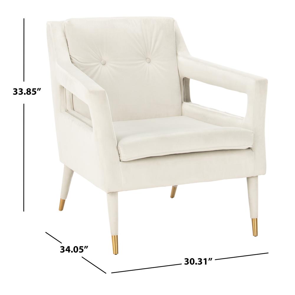 Mara Tufted Accent Chair, Silver. Picture 5