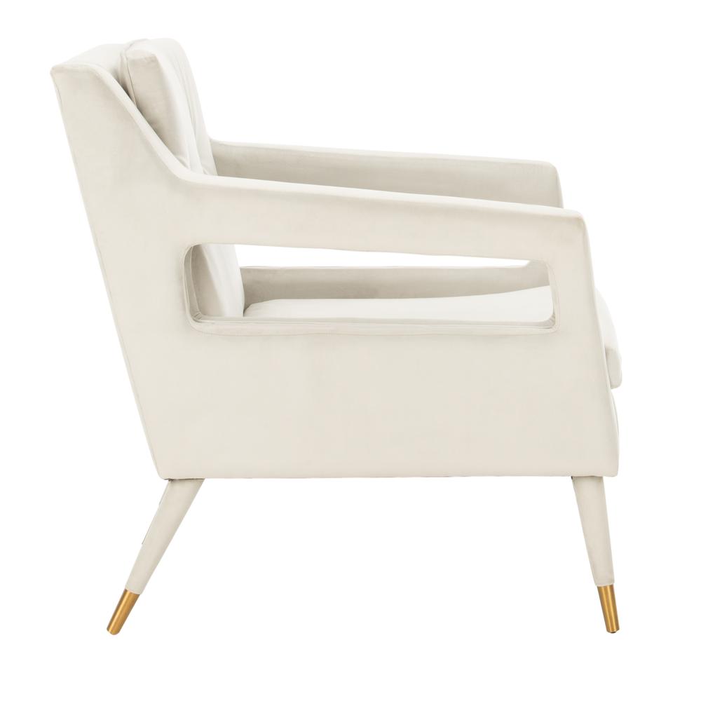 Mara Tufted Accent Chair, Silver. Picture 9