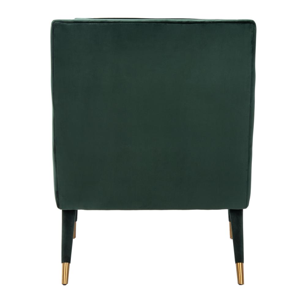 Mara Tufted Accent Chair, Forest Green. Picture 2