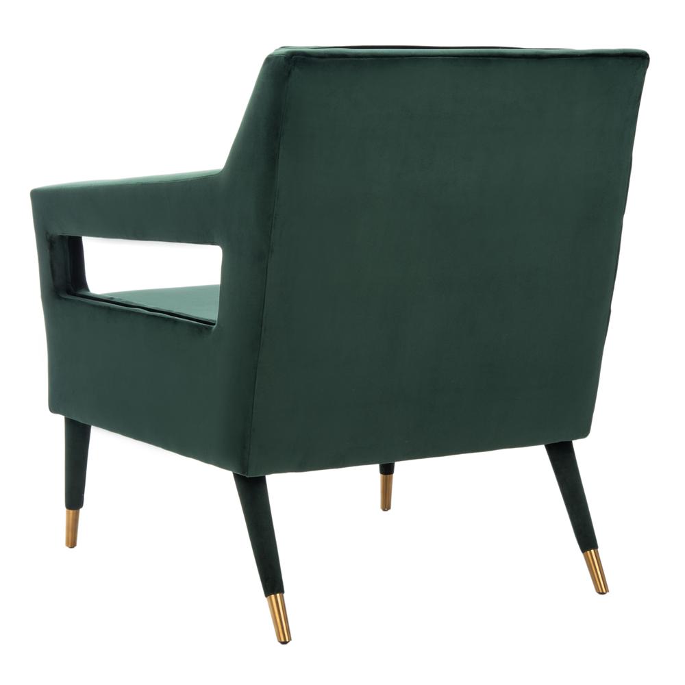 Mara Tufted Accent Chair, Forest Green. Picture 3