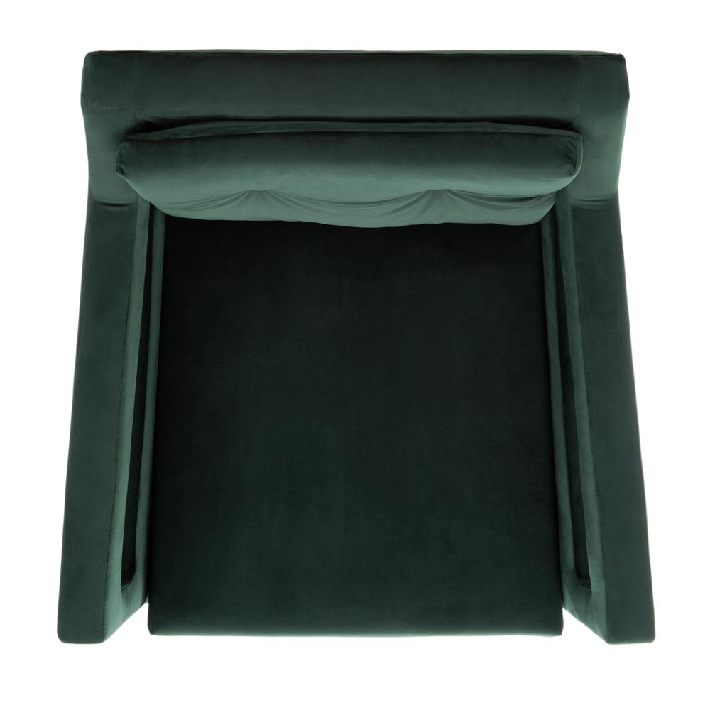 Mara Tufted Accent Chair, Forest Green. Picture 10
