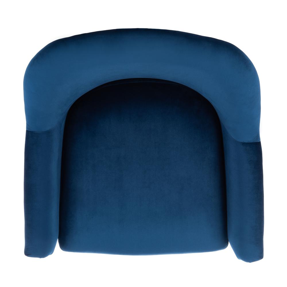 Brienne Mid Century Arm Chair, Navy/Brass. Picture 10