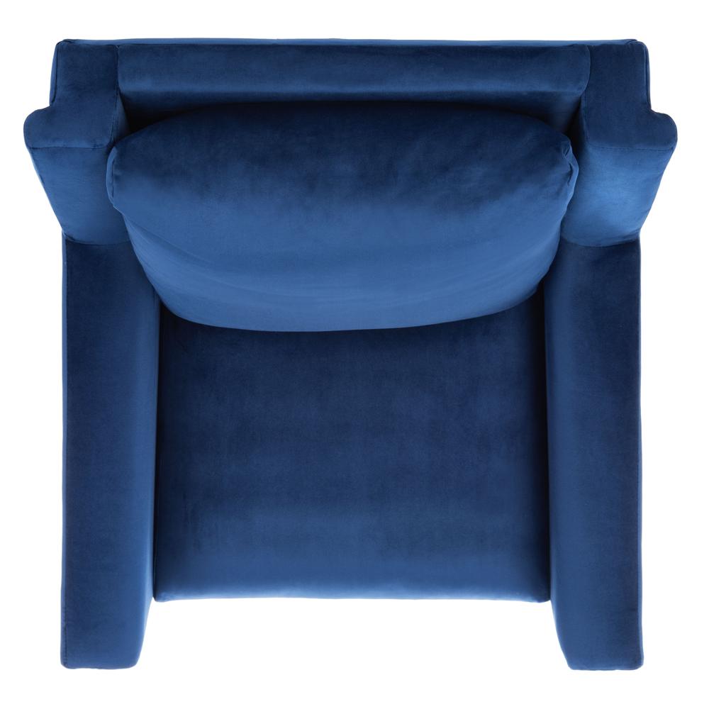 Astrid Mid Century Arm Chair, Navy/Natural. Picture 10