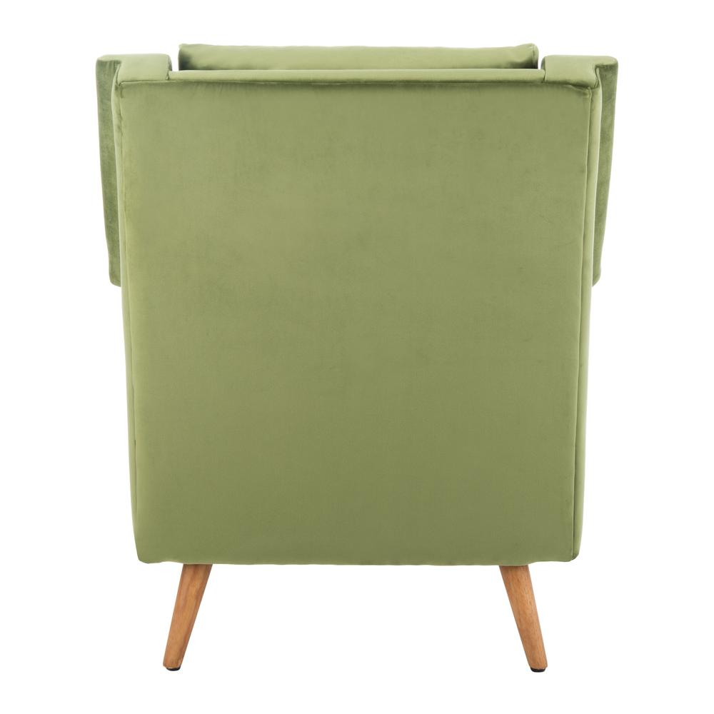 Astrid Mid Century Arm Chair, Olive/Natural. Picture 2