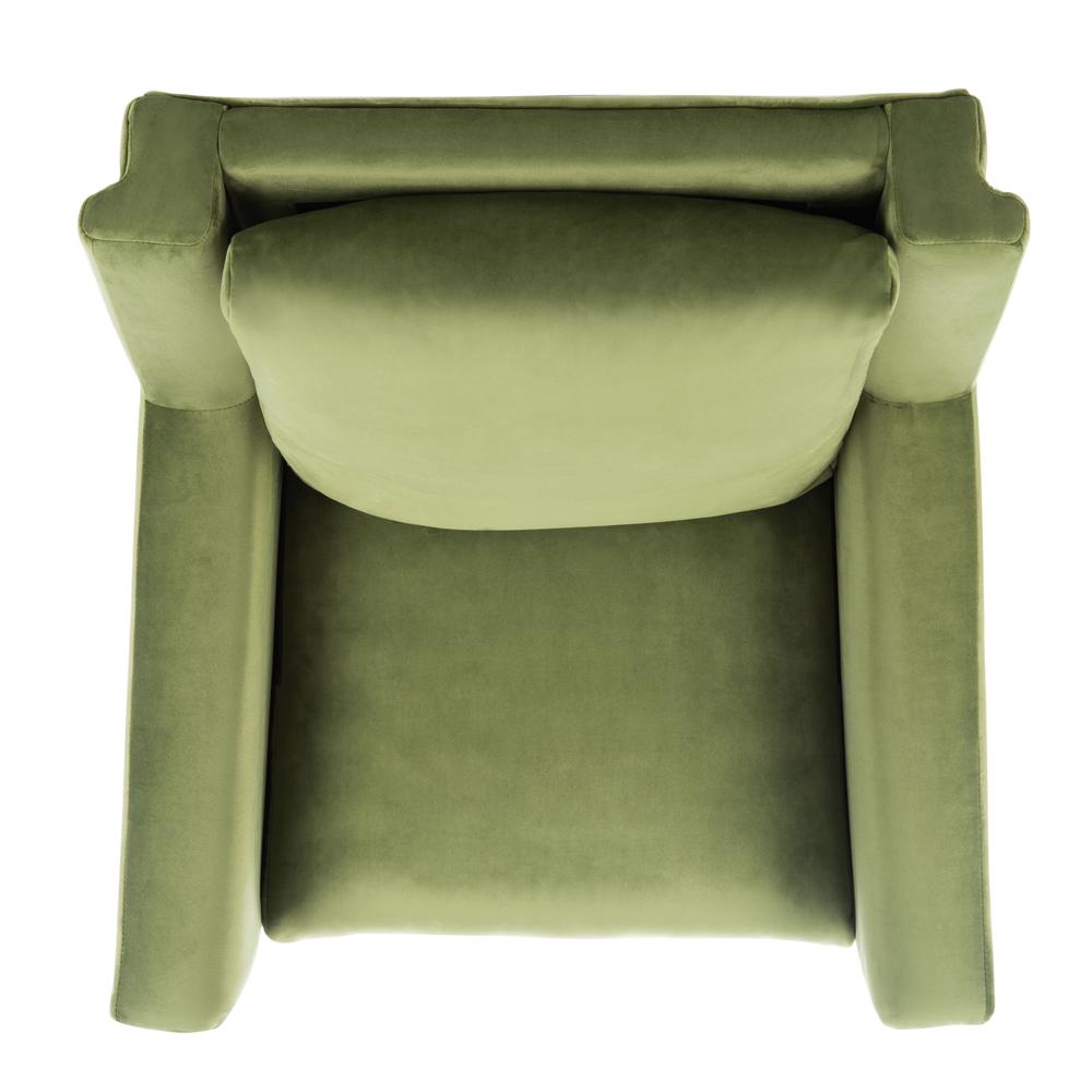 Astrid Mid Century Arm Chair, Olive/Natural. Picture 10