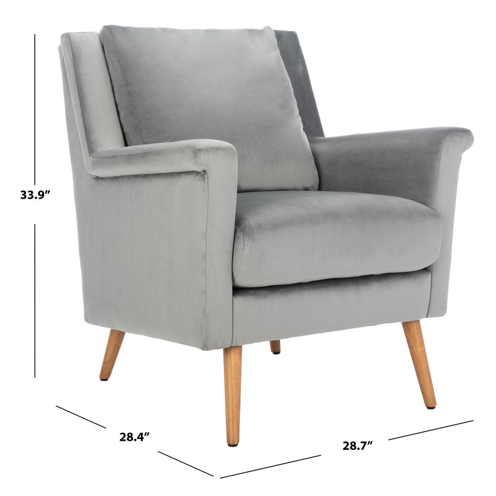 Astrid Mid Century Arm Chair, Stone/Natural. Picture 5