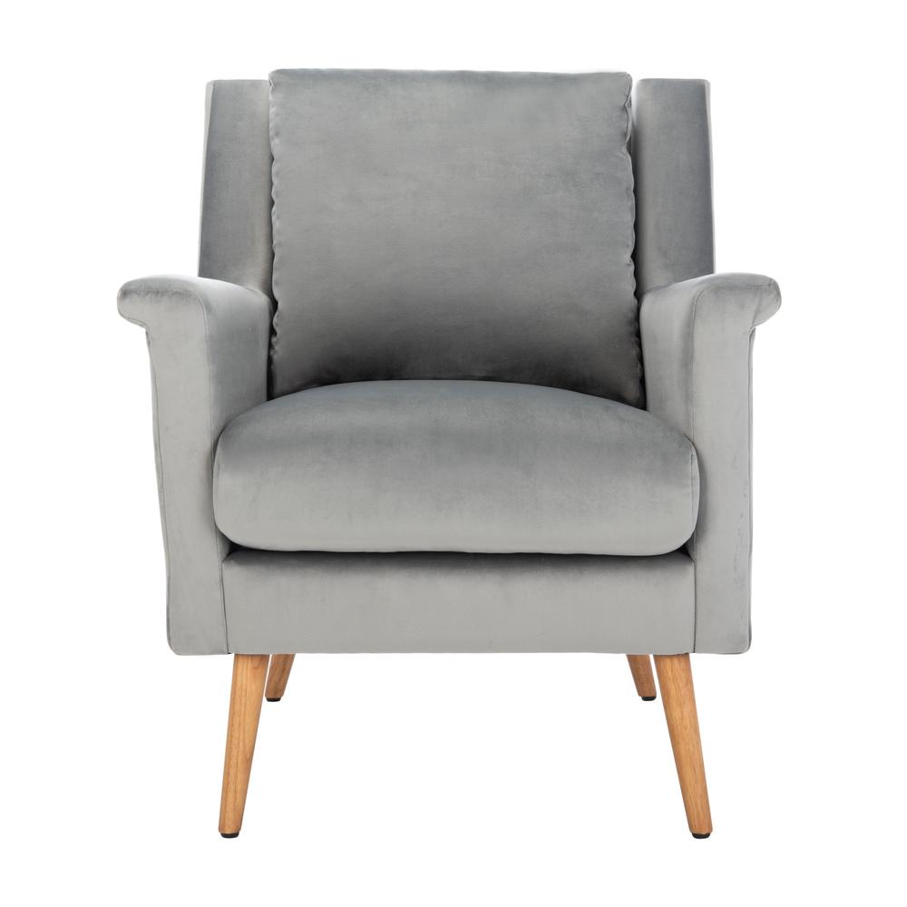 Astrid Mid Century Arm Chair, Stone/Natural. Picture 1