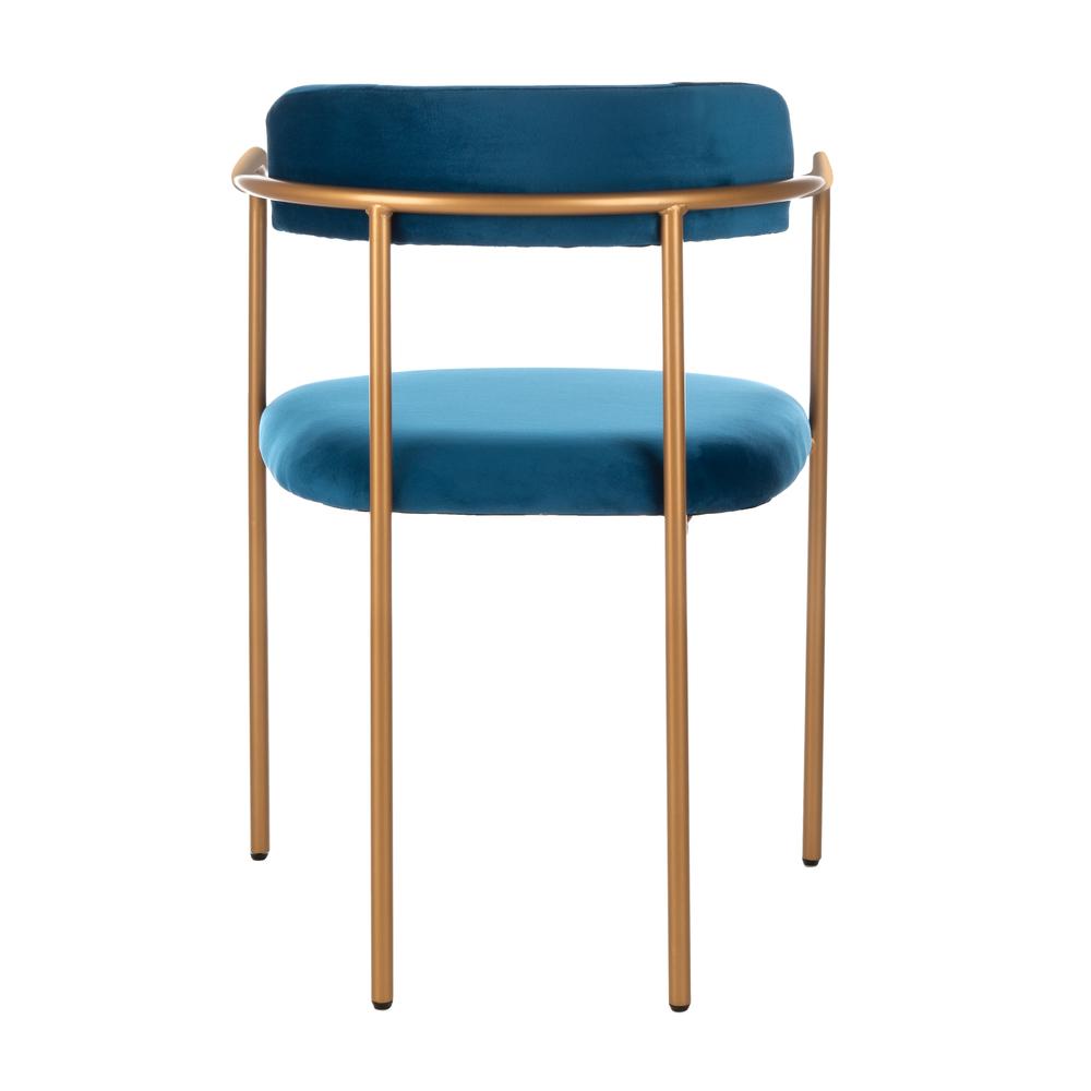Camille Side Chair, Navy/Gold. Picture 2