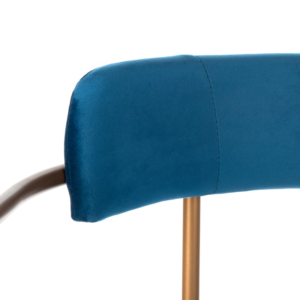 Camille Side Chair, Navy/Gold. Picture 4