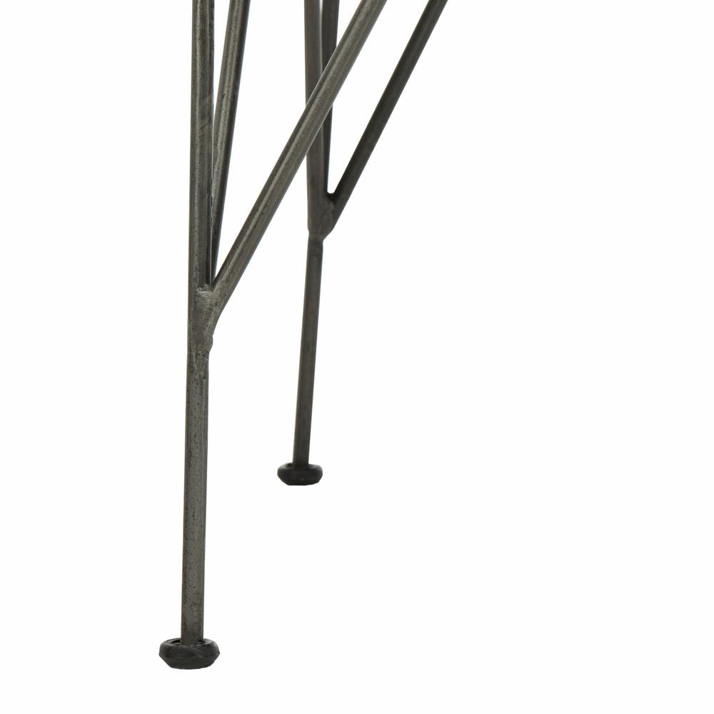 Sierra Rattan Accent Chair, Grey Wash/Dark Steel. Picture 6