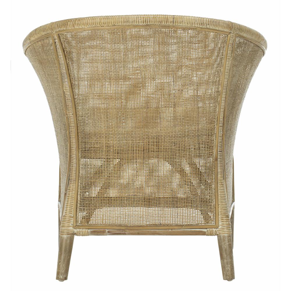 Alexana Rattan Armchair, Grey White Wash. Picture 2