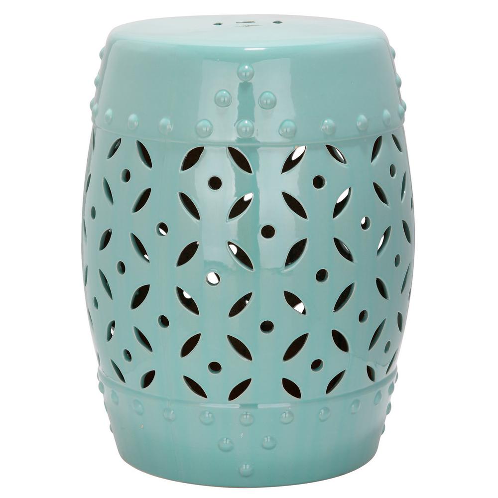 LATTICE COIN GARDEN STOOL. Picture 1