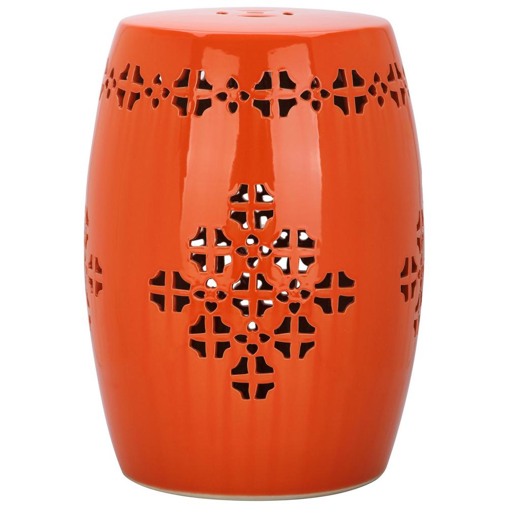 QUATREFOIL GARDEN STOOL, ACS4535D. Picture 1