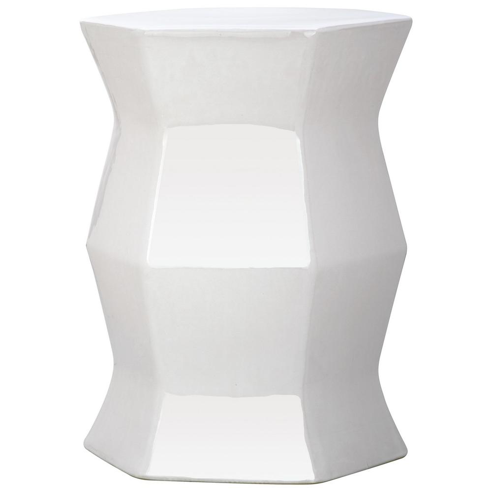 MODERN HEXAGON GARDEN STOOL, 13" X 13" X 18. Picture 1