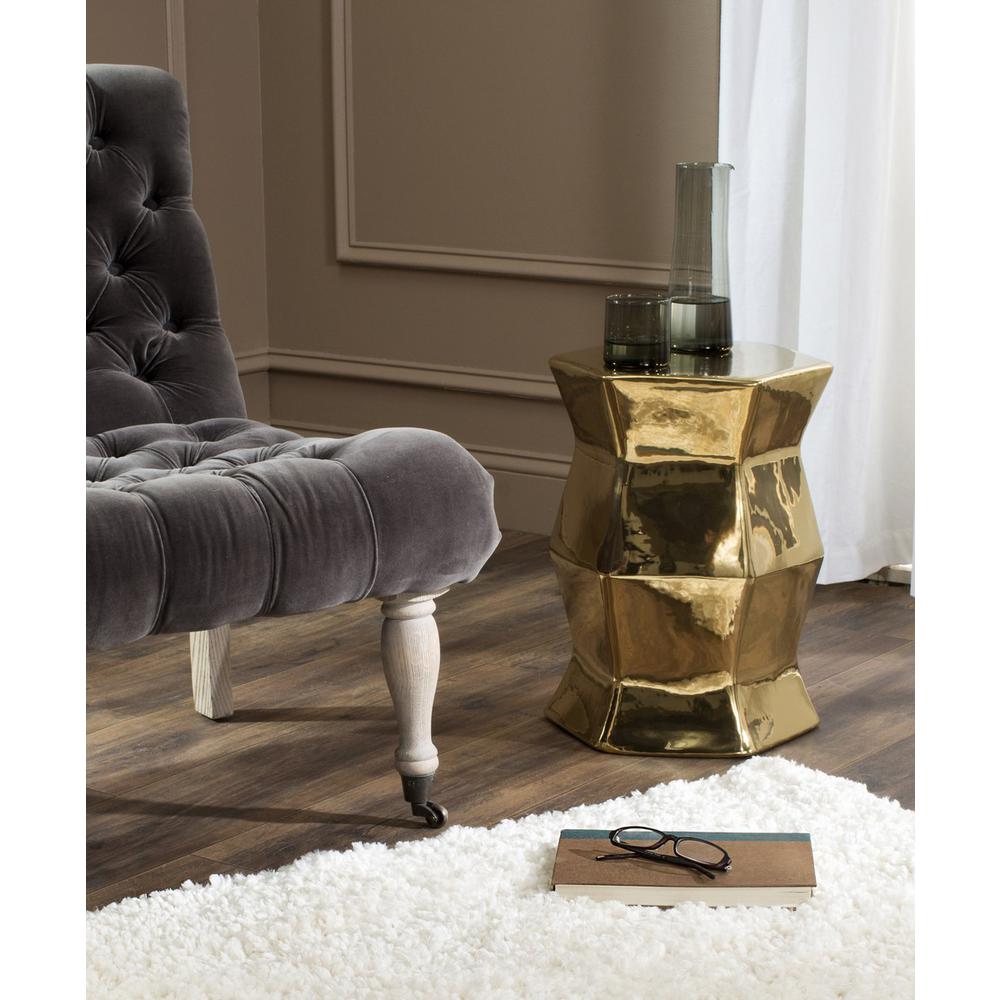 MODERN HEXAGON GARDEN STOOL, ACS4542F. Picture 1