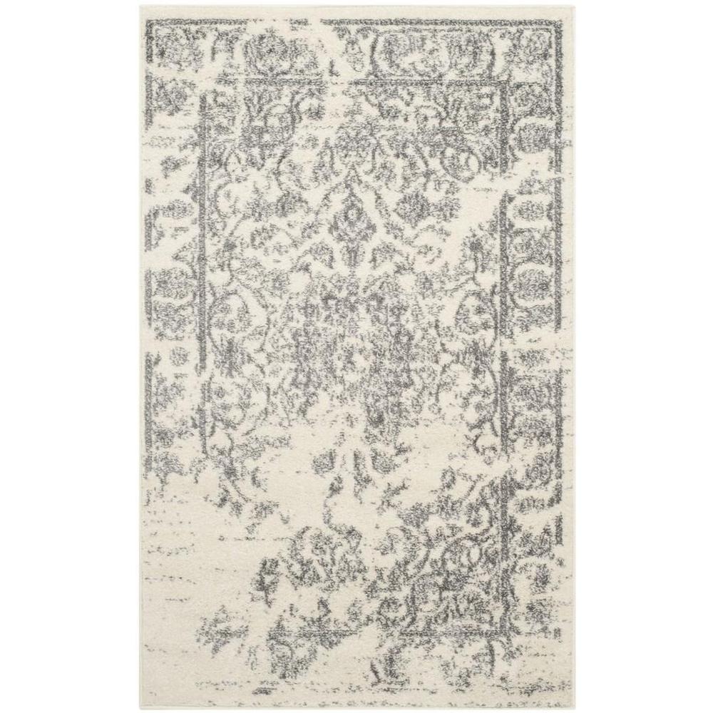 Adirondack, IVORY / SILVER, 3' X 5', Area Rug, ADR101B-3. Picture 1