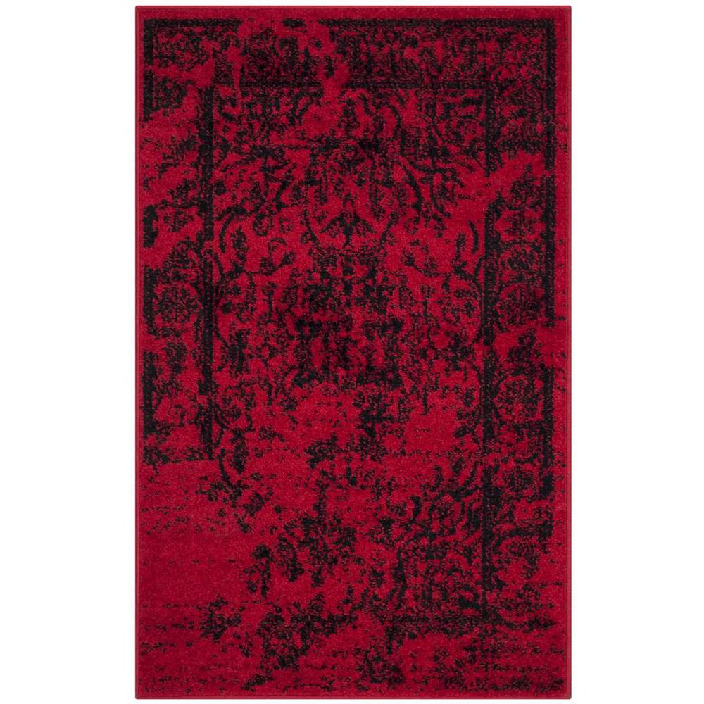 Adirondack, RED / BLACK, 2'-6" X 4', Area Rug, ADR101F-24. Picture 1