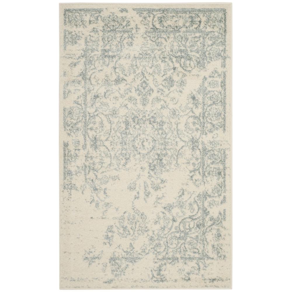 Adirondack, IVORY / SLATE, 3' X 5', Area Rug, ADR101S-3. Picture 1