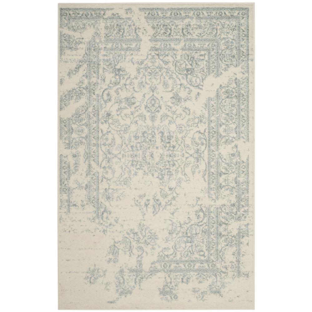 Adirondack, IVORY / SLATE, 4' X 6', Area Rug, ADR101S-4. Picture 1
