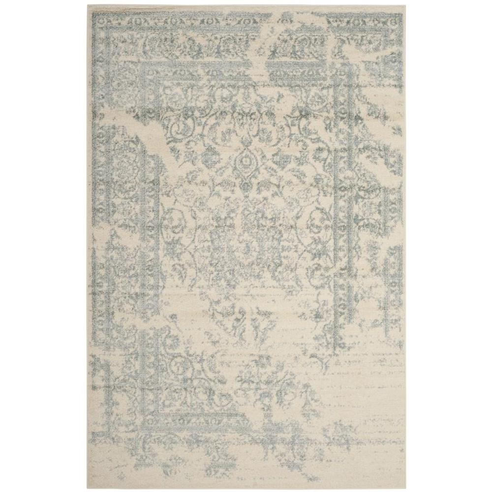 Adirondack, IVORY / SLATE, 5'-1" X 7'-6", Area Rug, ADR101S-5. Picture 1