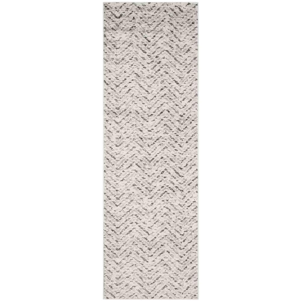 Adirondack, IVORY / CHARCOAL, 2'-6" X 8', Area Rug, ADR104N-28. Picture 1