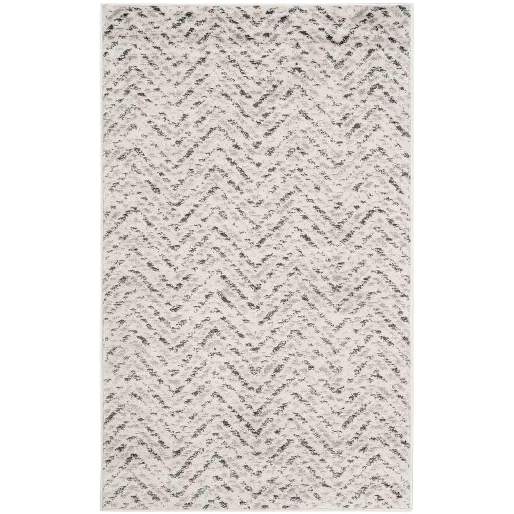 Adirondack, IVORY / CHARCOAL, 3' X 5', Area Rug, ADR104N-3. Picture 1