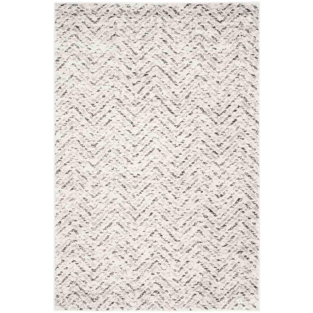 Adirondack, IVORY / CHARCOAL, 4' X 6', Area Rug, ADR104N-4. Picture 1