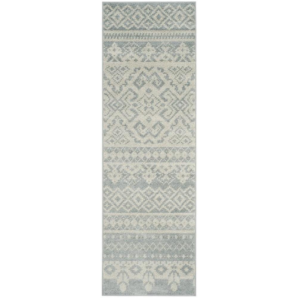 Adirondack, SLATE / IVORY, 2'-6" X 10', Area Rug, ADR107T-210. Picture 1