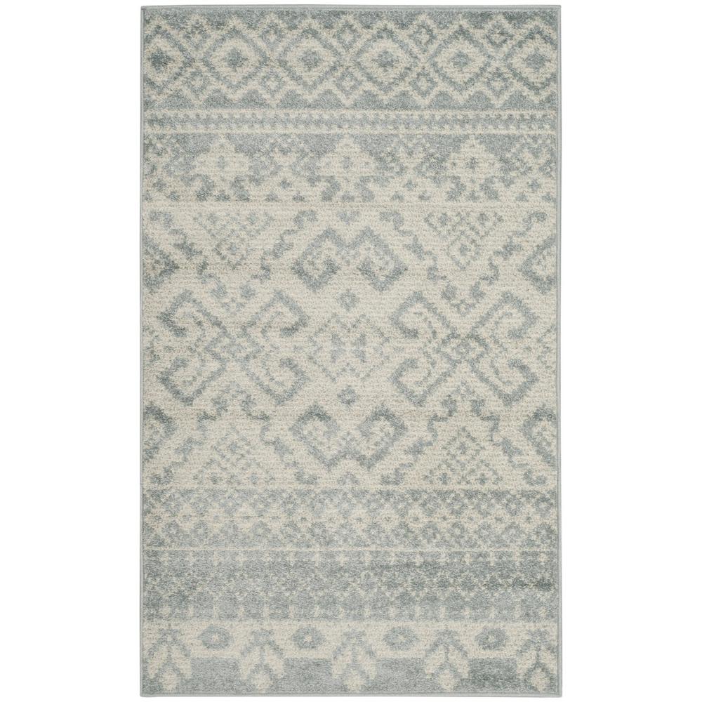 Adirondack, SLATE / IVORY, 3' X 5', Area Rug, ADR107T-3. Picture 1