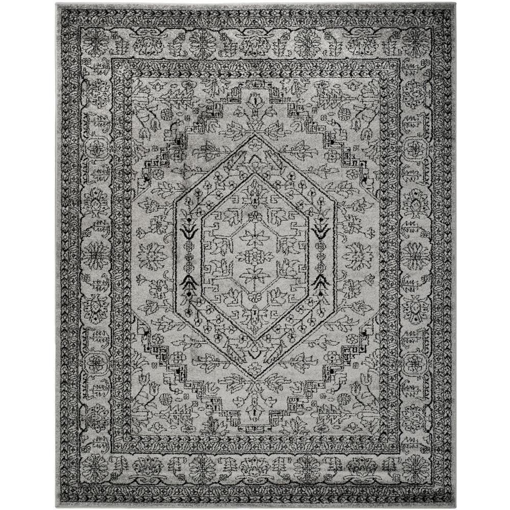 Adirondack, SILVER / BLACK, 11' X 15', Area Rug, ADR108A-1115. Picture 1