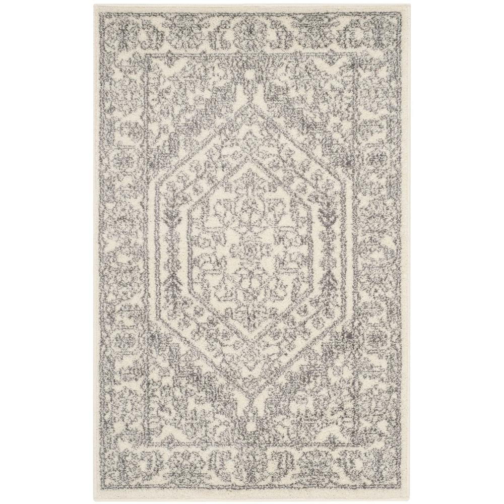 Adirondack, Ivory / Silver,  2'-6" X 4', Area Rug, ADR108B-24. Picture 1
