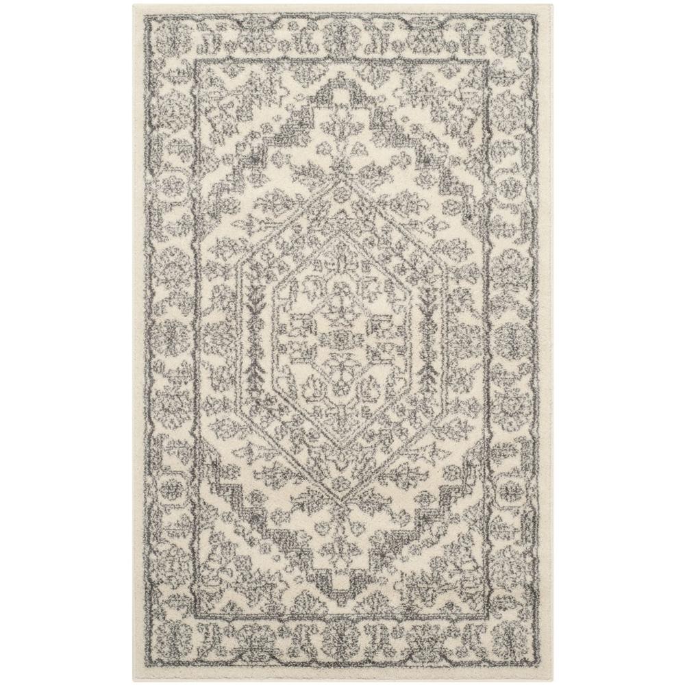 Adirondack, IVORY / SILVER, 3' X 5', Area Rug, ADR108B-3. Picture 1