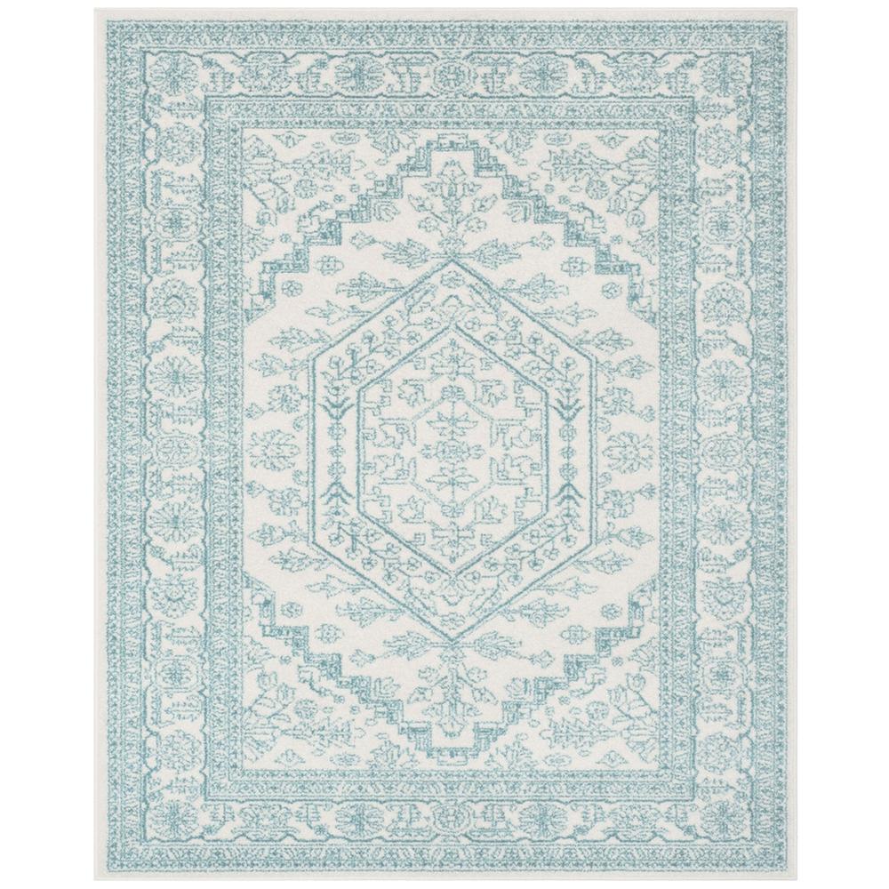 Adirondack, IVORY / TEAL, 8' X 10', Area Rug, ADR108G-8. Picture 1