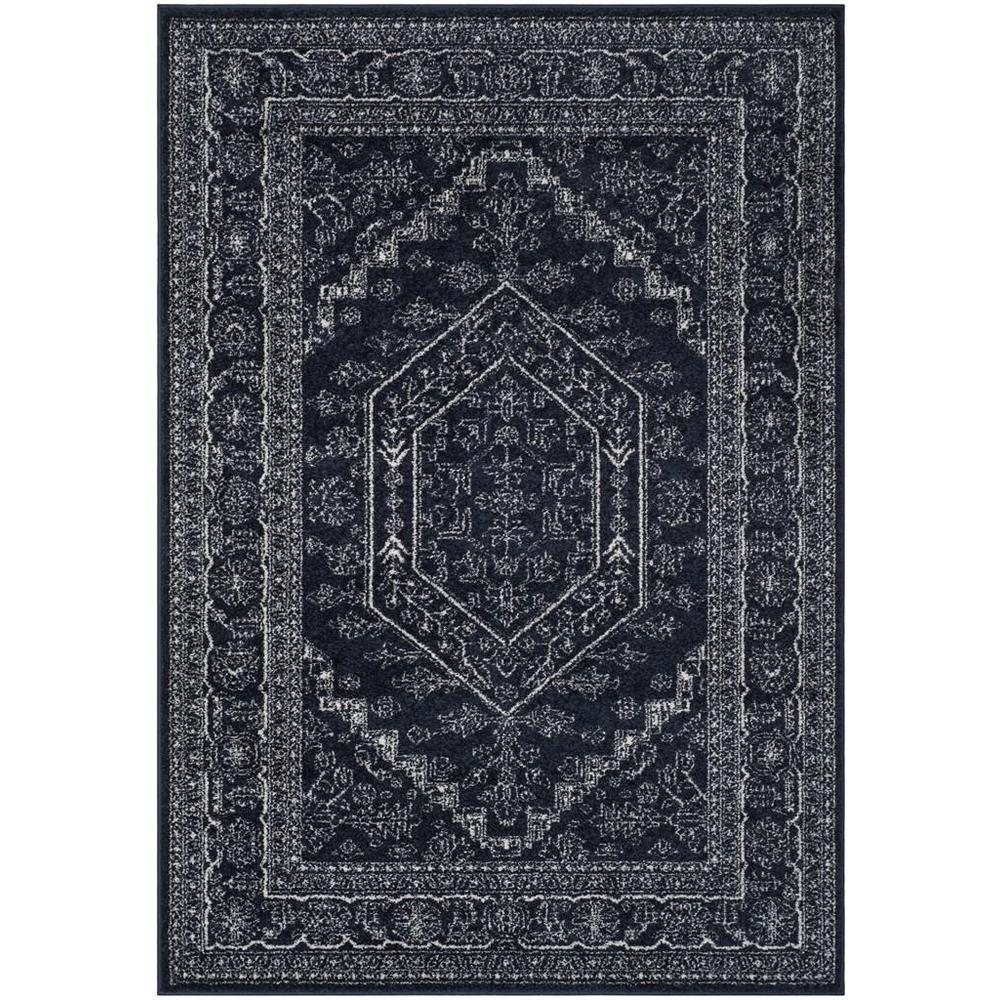 Adirondack, NAVY / IVORY, 10' X 14', Area Rug. Picture 1