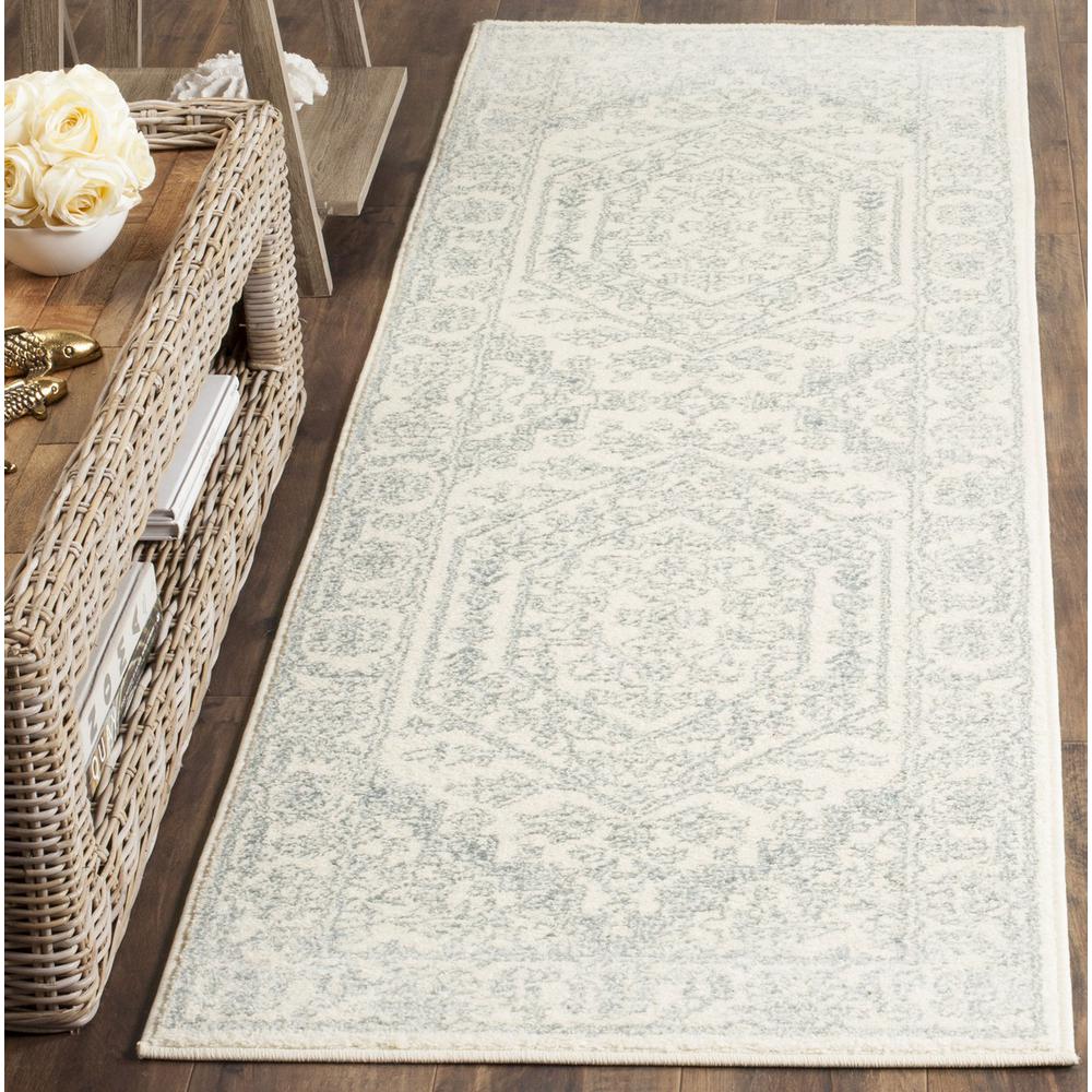 Adirondack, IVORY / SLATE, 2'-6" X 10', Area Rug, ADR108S-210. Picture 1