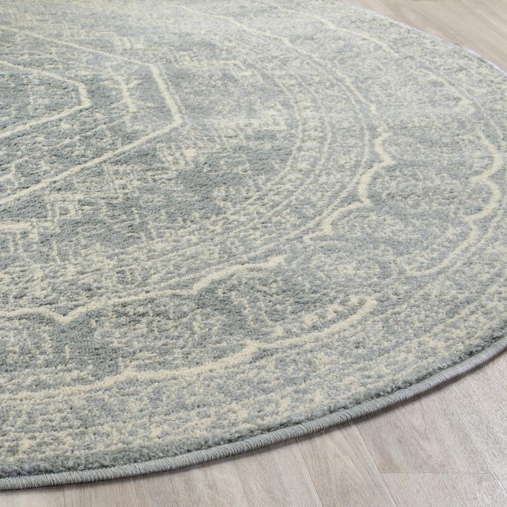 Adirondack, SLATE / IVORY, 10' X 10' Round, Area Rug. Picture 1